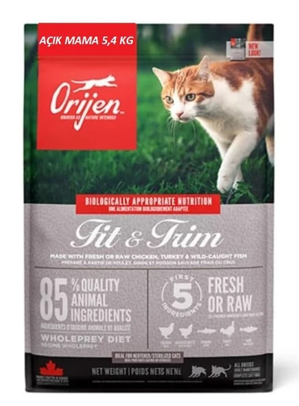 Orijen Fit Trim Kilo Dengeleyici Light Kedi Maması Tüm Irk Ve Yaşam Evreleri 5,4 KG