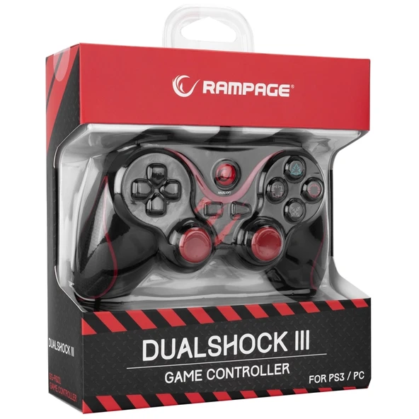 Rampage Sg-r601, Kırmızı, Pc/ps3, 1.8mt Kablolu, Çift Titreşimli, Gamepad - 5