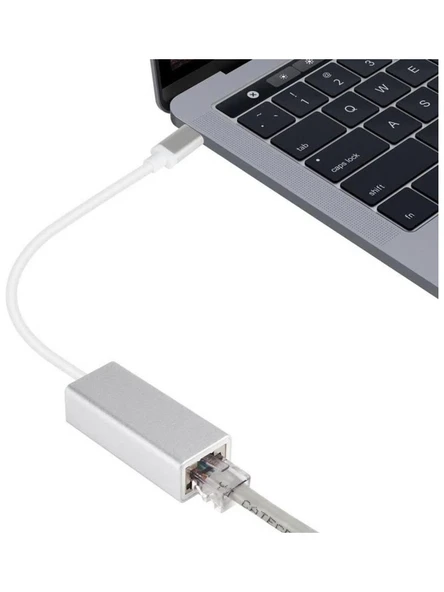 Plentiful Type-C Gigabit RJ45 Ethernet Çevirici 1000Mbps Mac/Win Uyumlu - 6