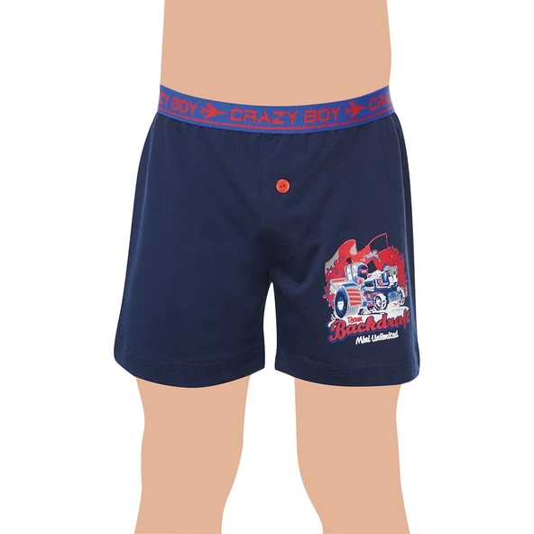 Tutku 6'lı Erkek Çocuk Elastan Baskılı Boxer (13-14 Yaş) 0253 - 2