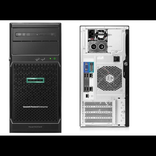 Hp P44718-421_upg, Ml30, Gen10+, Intel Xeon E-2314, 16gb Udımm Ram, 1tb Ssd + 1tb Hdd, 350w Power, 4u Kasa Tower Server