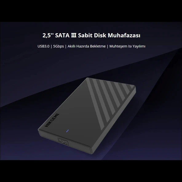 Hıksemı Hs-hub-mhb201, Usb3.0, 2,5" Disk Kutusu. (ssd Ve Hdd Destekler, 5gbps, Siyah, Win, Mac-os, Linux, Android) - 3