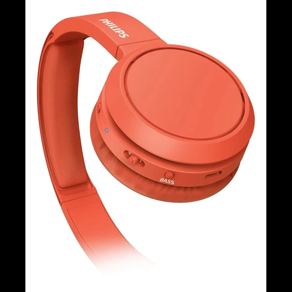 Phılıps Tah4205rd/00, Kırmızı, Bluetooth 5.0, Kablosuz, Bas Arttırma Düğmesi, Yastıklı Kafa Bandı, 29saat Oynatma Süresi - 5