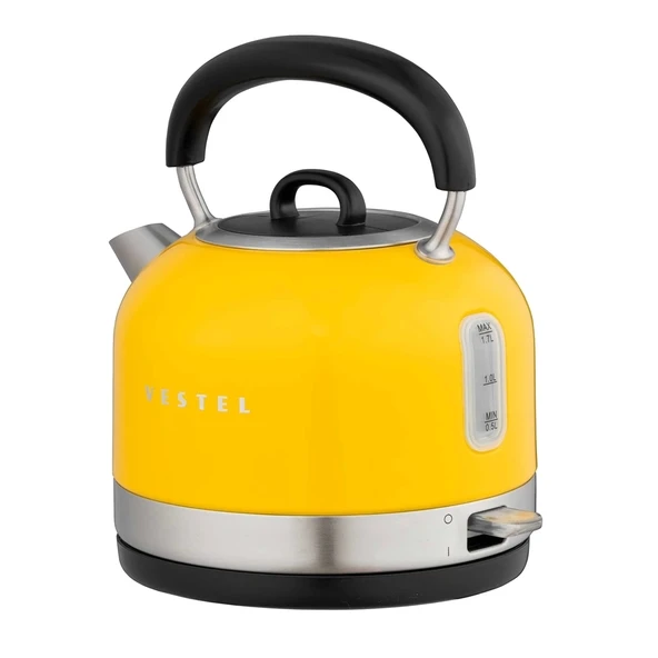 TEKNOTEG - VESTEL RETRO SARI 2200 W 1.7 LT CELIK KETTLE - 2