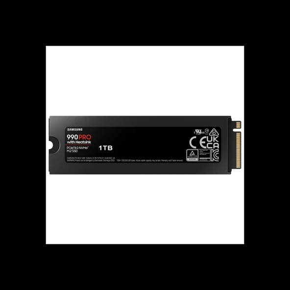 Samsung Mz-v9p1t0cw, 990 Pro, 1tb, 7450/6900, Gen4, Nvme Pcıe M.2 2280, Ssd (soğutuculu) (türkiye Distribütörü Garantili - 2