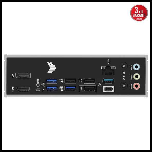 Asus Tuf Gamıng B850-e Wıfı, 4xddr5, 3x M.2, Hdmı, Dp, Type-c, Wi-fi 6e, Bluetooth V5.3, Am5 Soket Gamıng Anakart - 5