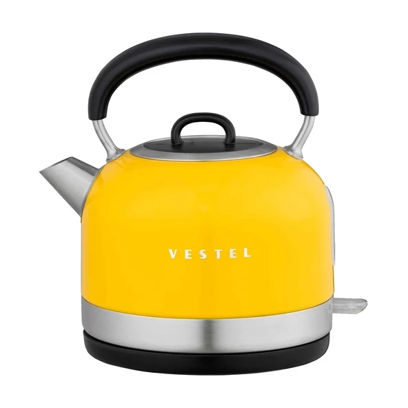 TEKNOTEG - VESTEL RETRO SARI 2200 W 1.7 LT CELIK KETTLE