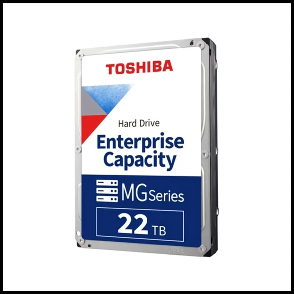 Toshıba Enterprıse, Mg10afa22te, 3.5", 22tb, 512mb 7200 Rpm, 7/24 Güvenlik, Data Center, Nas, Server, Hdd