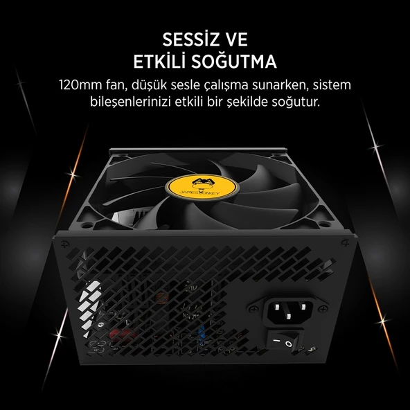 TEKNOTEG - JAMES DONKEY JDP1050 APFC 12CM 80+ BRONZE 1050W PS - 5