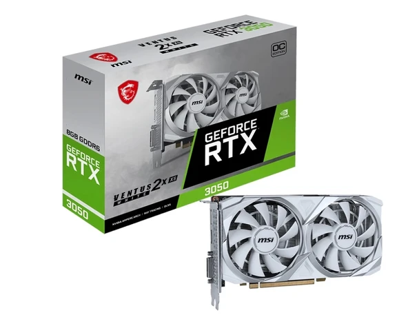 TEKNOTEG - MSI GEFORCE RTX 3050 VENTUS 2X XS WHITE 8G OC GD6