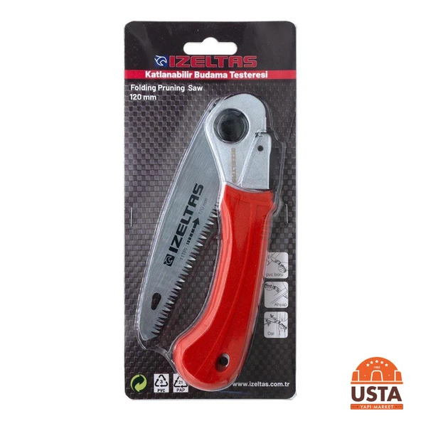 İzeltaş Katlanabilir Budama Testeresi 120 mm 14000004238 - 4
