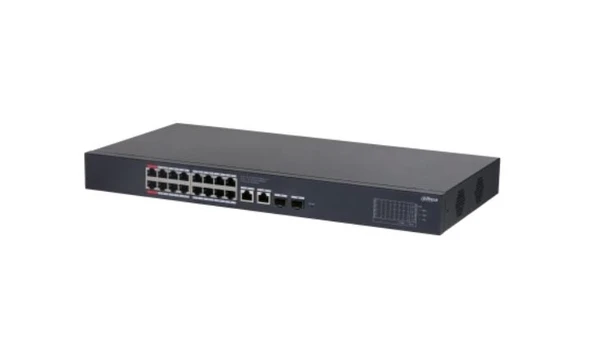 TEKNOTEG - DAHUA CS4220-16GT-240 16 PORT 16XGE-2XGE-2XGE/SFP BULUT YÖNETİLEBİLİR 240W POE SWİTCH