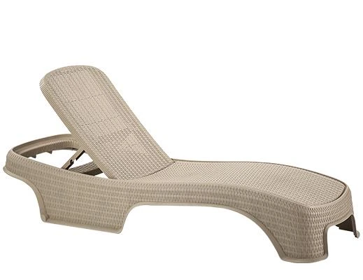 Omnipazar SY2536 Bej Renk Brezza Royal Rattan Lüks Şezlong 2'li Set - 2