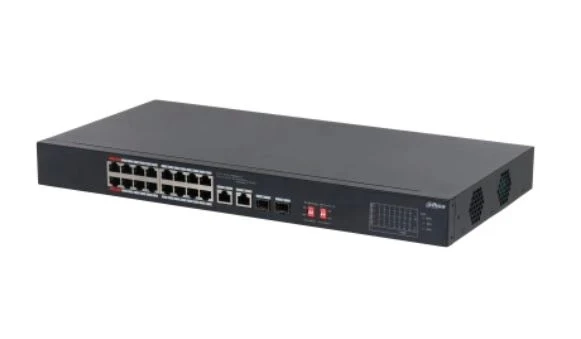 TEKNOTEG - DAHUA DH-S3218-16ET-135 16 PORT 16XFE-2XGE-2XGE/SFP 135W POE SWİTCH