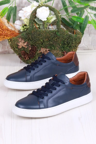 Mehmet Mete 2082 Tkn Rahat Esnek Hakiki Deri Sneaker Erkek Ayakkabı - Resim 8