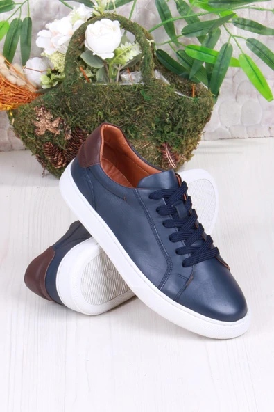 Mehmet Mete 2082 Tkn Rahat Esnek Hakiki Deri Sneaker Erkek Ayakkabı - Resim 9