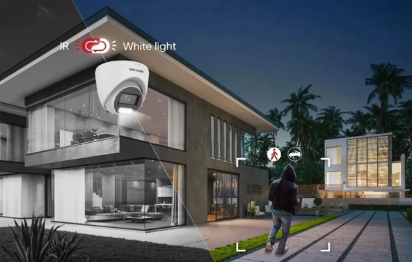 TEKNOTEG - HIKVISION DS-2CD1047G2H-LIUF 4MP 2.8MM HYBRİD LİGHT SESLİ IP BULLET KAMERA