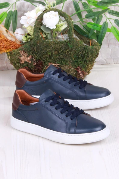 Mehmet Mete 2082 Tkn Rahat Esnek Hakiki Deri Sneaker Erkek Ayakkabı - Resim 6