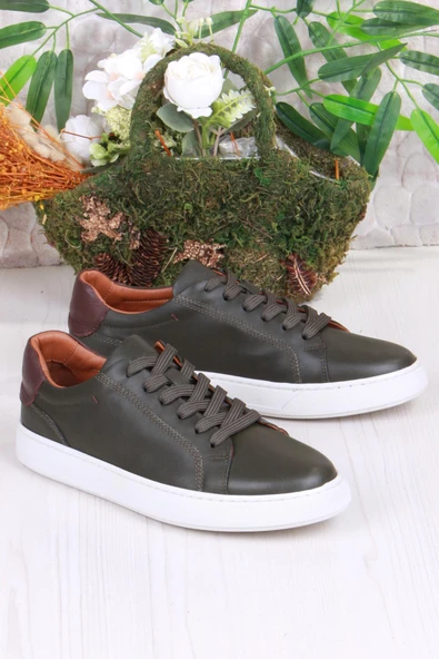 Mehmet Mete 2082 Tkn Rahat Esnek Hakiki Deri Sneaker Erkek Ayakkabı - Resim 11