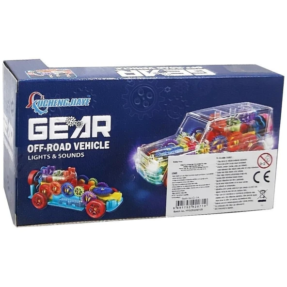Şeffaf Off Road Arabası Sesli Işıklı 20 CM - 2