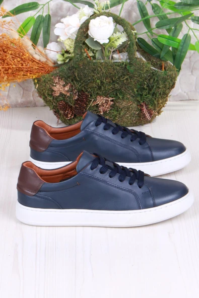 Mehmet Mete 2082 Tkn Rahat Esnek Hakiki Deri Sneaker Erkek Ayakkabı - Resim 7