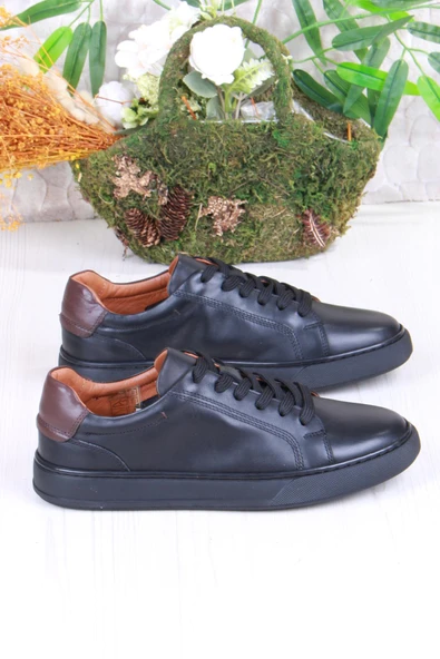 Mehmet Mete 2082 Tkn Rahat Esnek Hakiki Deri Sneaker Erkek Ayakkabı - Resim 2