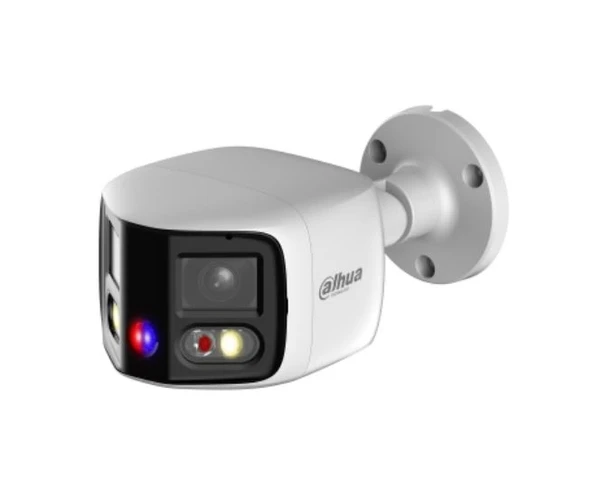 TEKNOTEG - DAHUA IPC-PFW3849S-A180-AS-PV 2X4MP TİOC SÜPER GENİŞ AÇI BULLET KAMERA (SESLİ VE IŞIKLI İKAZ,SMD+)