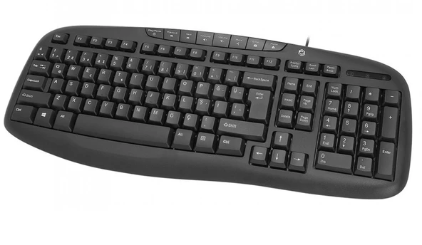TEKNOTEG - FRISBY FK-4820QU MULTIMEDYA Q KLAVYE USB KABLOLU SİYAH - 2
