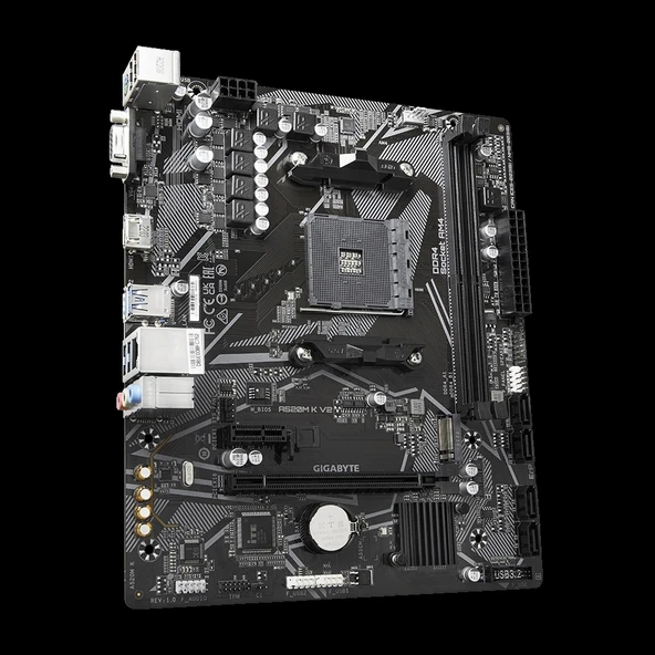 TEKNOTEG - GIGABYTE A520M K V2 DDR4 5100Mhz(OC) HDMI M.2 mATX AM4 - 2