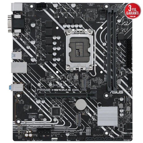 TEKNOTEG - ASUS PRIME H610M-E D4-CSM DDR4 3200MHz DP HDMI M.2 mATX 1700p - 2