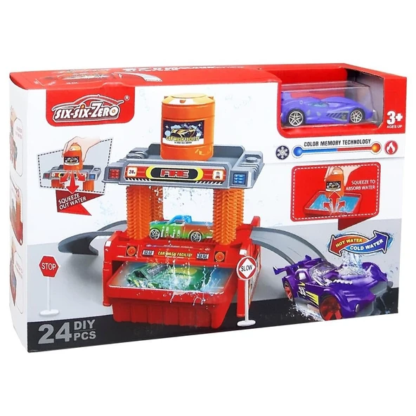 Garajlı Araba Yıkama Seti Car Wash Seti 24 PARÇA