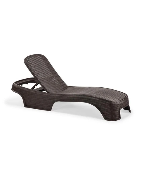 Omnipazar SY-2536 Kahverengi Brezza Royal Rattan Lüks Şezlong 2'li Set - 3