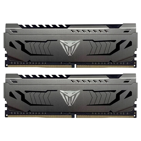 TEKNOTEG - Patriot Viper Steel 16GB (2x8GB) DDR4 3200MHz CL16 Gaming Ram (Bellek) (PVS416G320C6K)