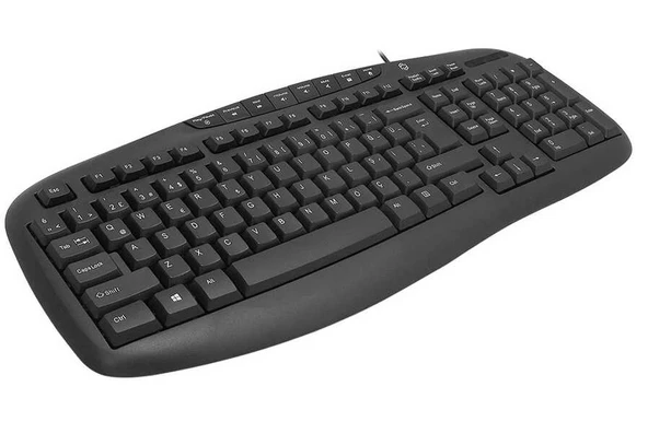 TEKNOTEG - FRISBY FK-4820QU MULTIMEDYA Q KLAVYE USB KABLOLU SİYAH - 3