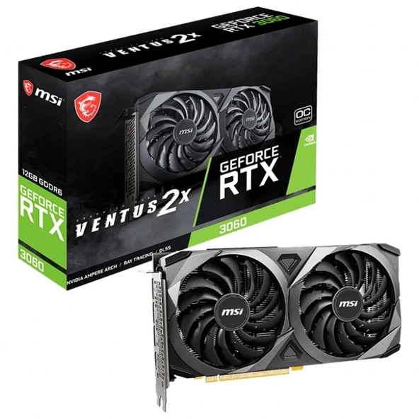 TEKNOTEG - MSI GEFORCE RTX 3060 VENTUS 2X 12G OC 12GB HDMI DP 192BİT