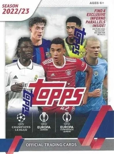2022-23 Topps UEFA Kulüp Müsabakaları Futbol (Futbol) Blaster Box