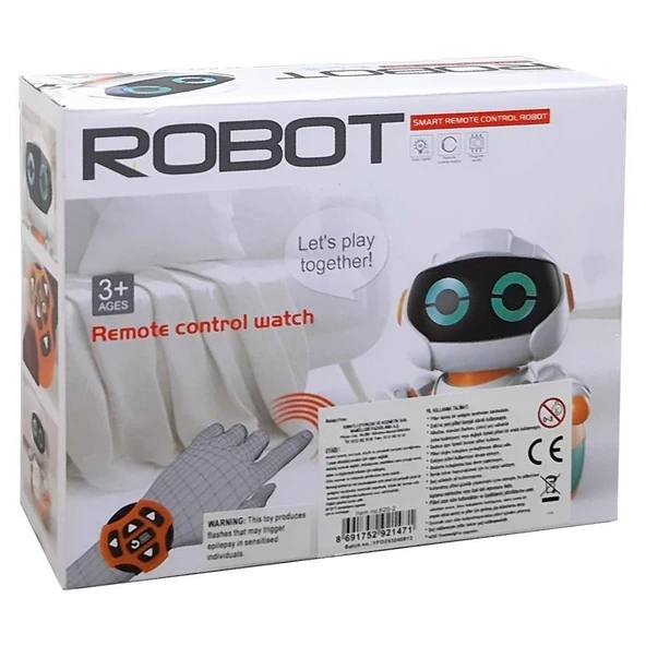 Oyuncak Uzaktan Kumandalı Full Fonksiyonlu Işıklı Sesli Yürüyen Robot - Resim 2