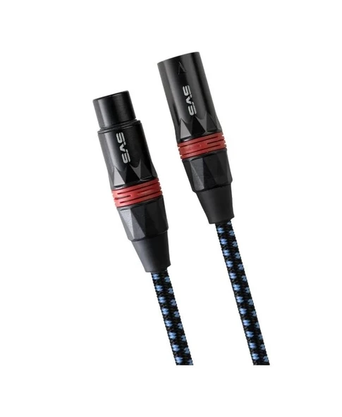 SVS SoundPath Dengeli XLR Ses Kablosu - 9,84 ft. (3 m) Mavi/Siyah