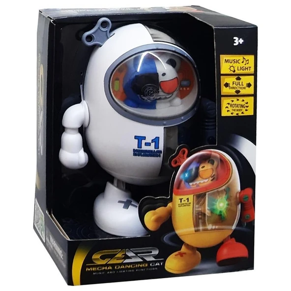 Işıklı Müzikli Robot Kedi 20 CM
