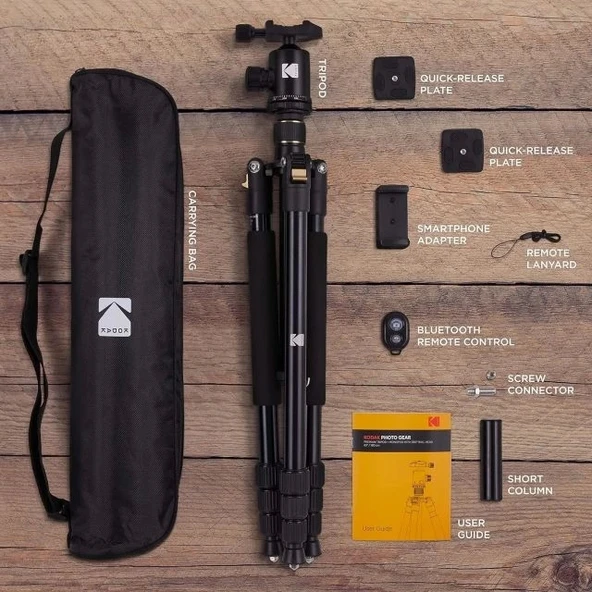 KODAK Profesyonel 2'si 1 Arada Alüminyum Kamera Standı - 2