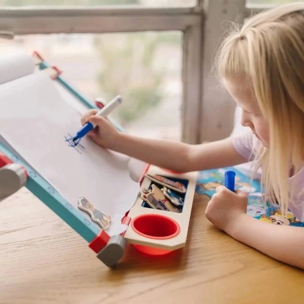 Melissa & Doug PAW Patrol Ahşap Çift Taraflı Masaüstü Şövale - 2
