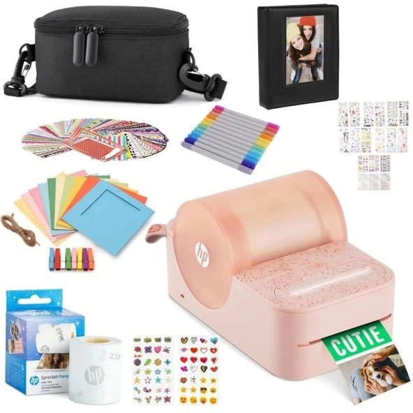 HP Sprocket Panorama Instant Taşınabilir Etiket ve Fotoğraf Yazıcısı Hediye Paketi - 7
