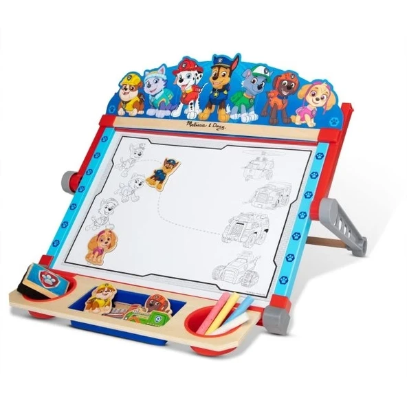 Melissa & Doug PAW Patrol Ahşap Çift Taraflı Masaüstü Şövale