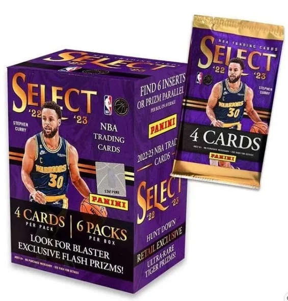 2022/23 Panini Select NBA Basketball BLASTER Kutusu (6 adet/bx)