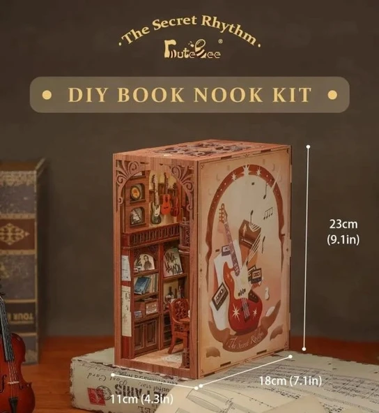 CUTEBEE Toz Kapaklı DIY Kitap Köşesi Seti - Su Dongpo'nun Hayatı - 4