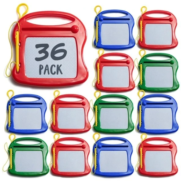 PREXTEX Mini Manyetik Çizim Tahtası Çocuklar İçin 18'li Paket 36 Pack