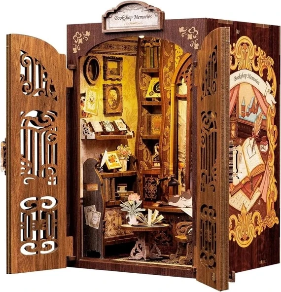 CUTEBEE DIY Dollhouse Kitaplık Aksesuarı