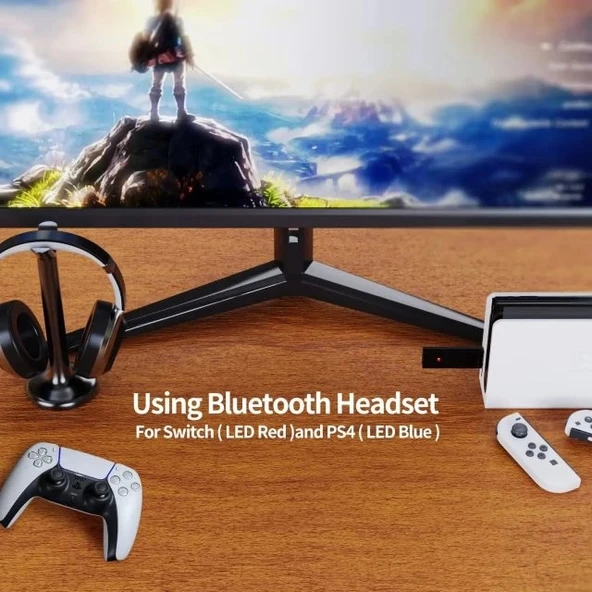 MAYFLASH Magic-S PS4 için Ultimate Kablosuz Bluetooth USB Adaptörü - 5