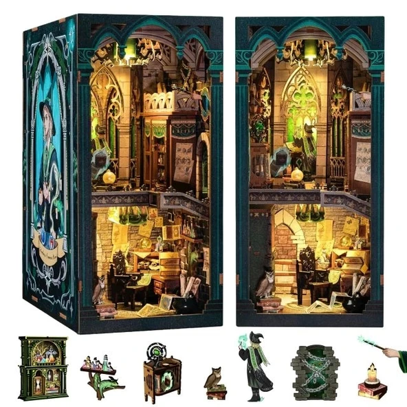 CUTEBEE DIY Dollhouse Kitaplık Aksesuarı