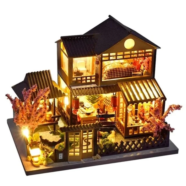 CUTEBEE DIY Ahşap Dollhouse ve Minyatür Mobilya